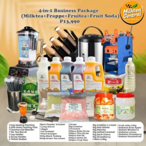 4-1 Business Package (MilkteaFrappeFruiteaFruit Soda)