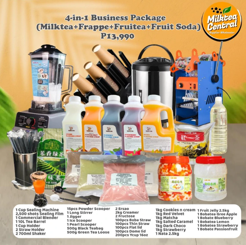 4-1 Business Package (MilkteaFrappeFruiteaFruit Soda)