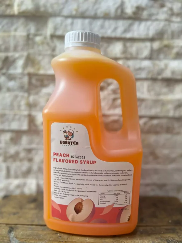 BobaTea Peach Flavored Syrup